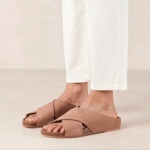 ALOHAS Briar Sandals Rose Pink Nubuck Slide EU 36 US 6